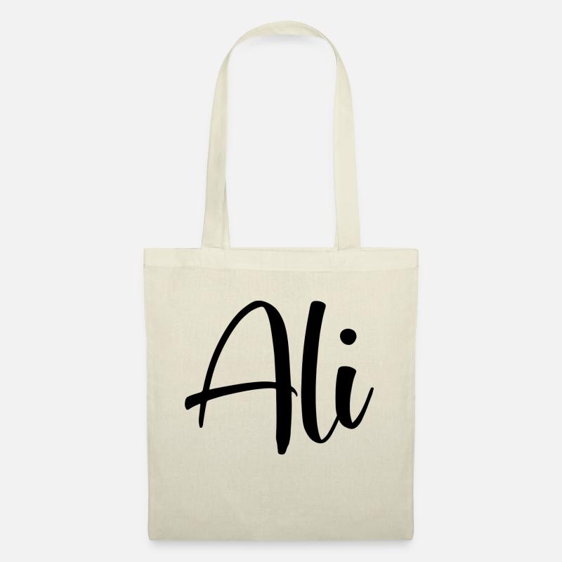 Name - Ali - Stoffbeutel - Natur