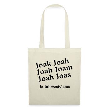 Oui int Westvlams. Chemise en dialecte flamand occidental - Sac en tissu - nature - Devant