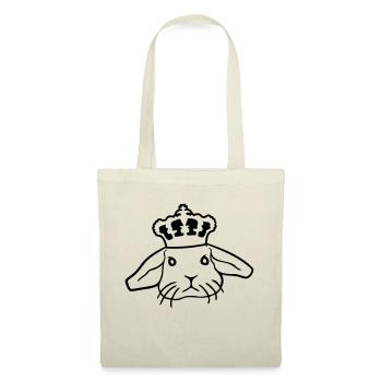 Couronne de lapin royal Roi Reine Prince Princesse - Sac en tissu - nature - Devant