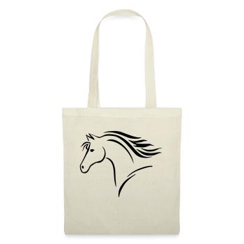Pferd - Tote Bag - nature - Front