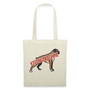 Dog / Boxer: Kissing Machine - Tote Bag - nature - Front