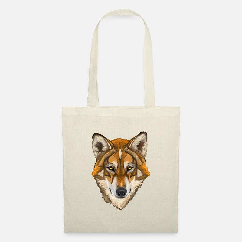 Wolf - Stoffbeutel - Natur