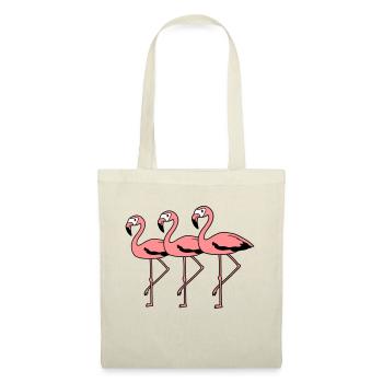3 amis équipe équipe flamingo clipart bande dessinée bande dessinée - Sac en tissu - nature - Devant