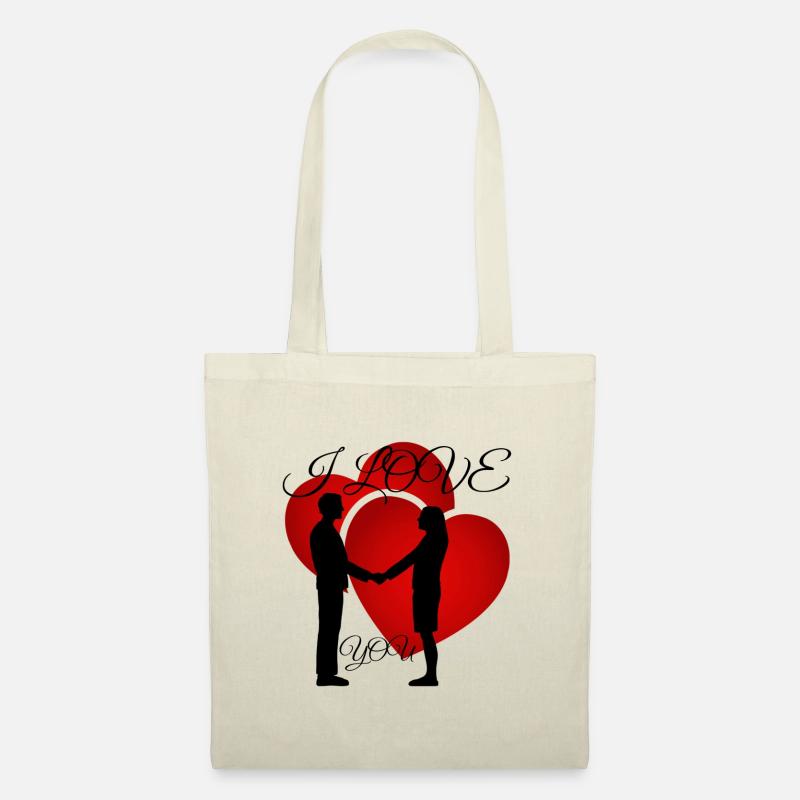 Ich Liebe Dich - Stoffbeutel - Natur