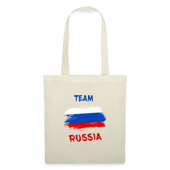 Team Russland / Geschenk Russia Moskau Flagge - Stoffbeutel - Natur - Vorne