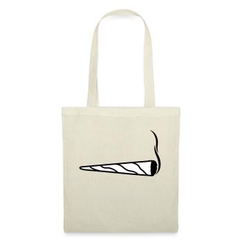 cannabis clipart logo chanvre weed cannabis kiffen kiffe - Sac en tissu - nature - Devant