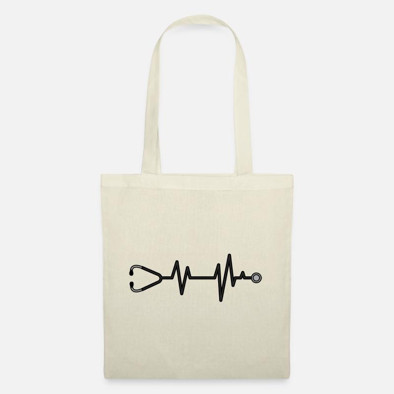 Heartbeat Arzt - Stoffbeutel - Natur
