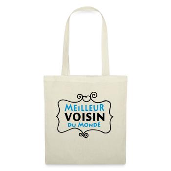 Meilleur VOISIN du monde (2c) - Tote Bag - nature - Front