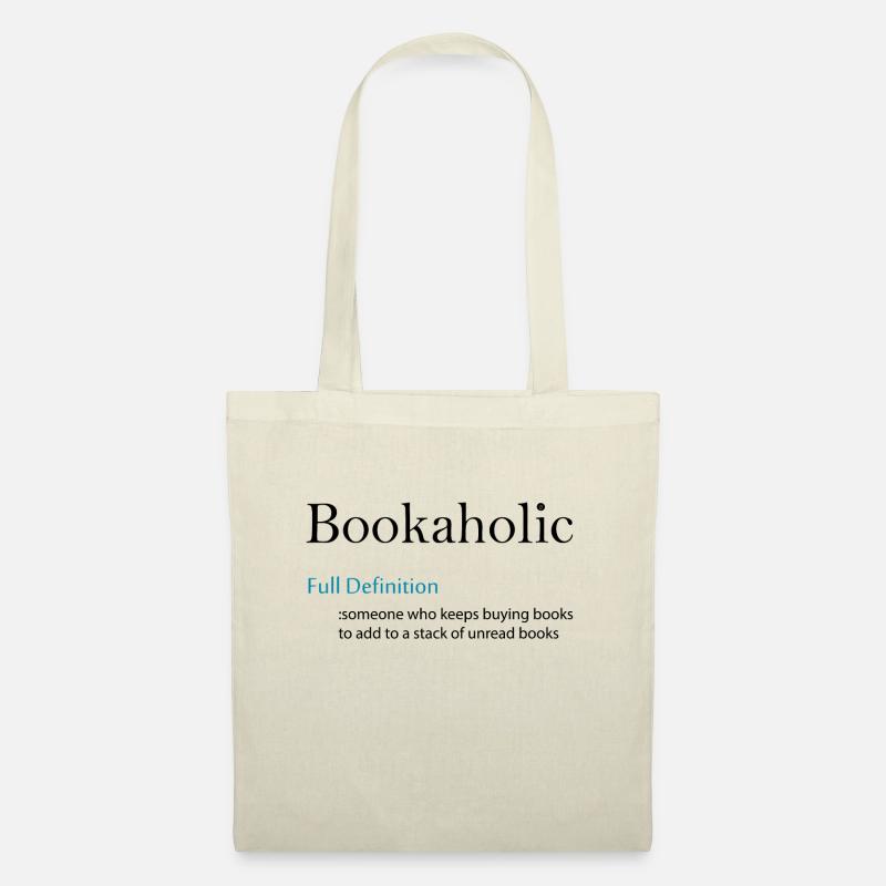 0298 Definition: Bookaholic - Stoffbeutel - Natur