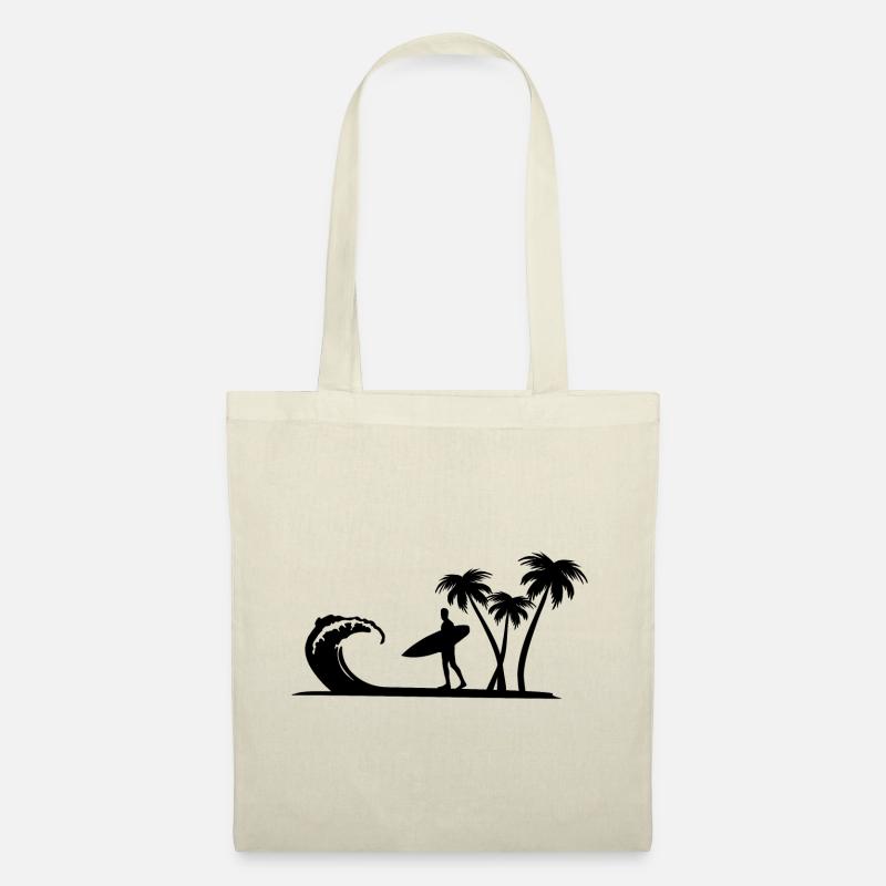 surfeur - Sac en tissu - nature