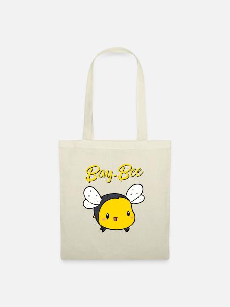 Bay-Bee Baby Biene (Geschenkidee) - Stoffbeutel - Natur