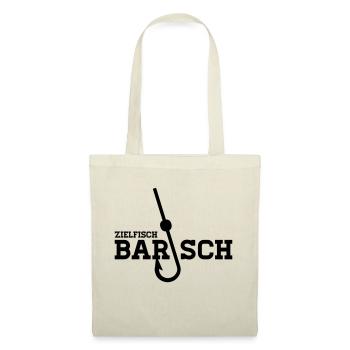 Zielfisch Barsch - Anglershirt - Stoffbeutel - Natur - Vorne