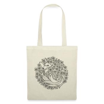 Fuchs. Fox. Mandala Style. - Stoffbeutel - Natur - Vorne