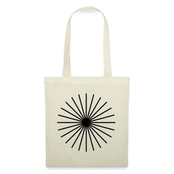 Lignes circulaires rayon de soleil - Sac en tissu - nature - Devant