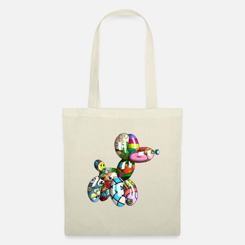 Luftballon, Luftballontier, Hund, Liebe, Party fun - Stoffbeutel - Natur