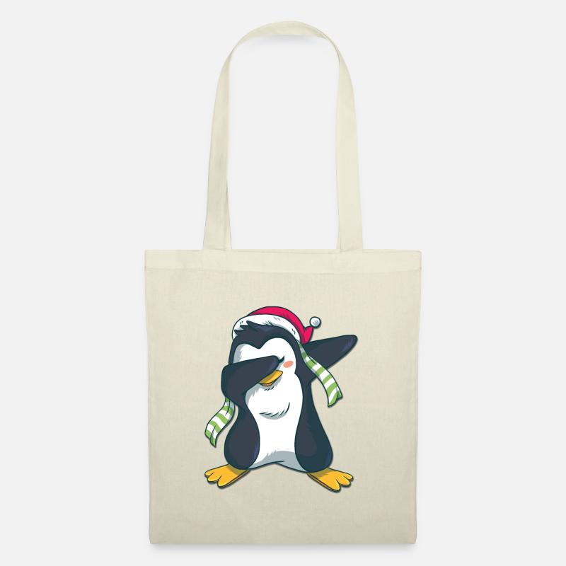 Pinguin dabbing - Stoffbeutel - Natur