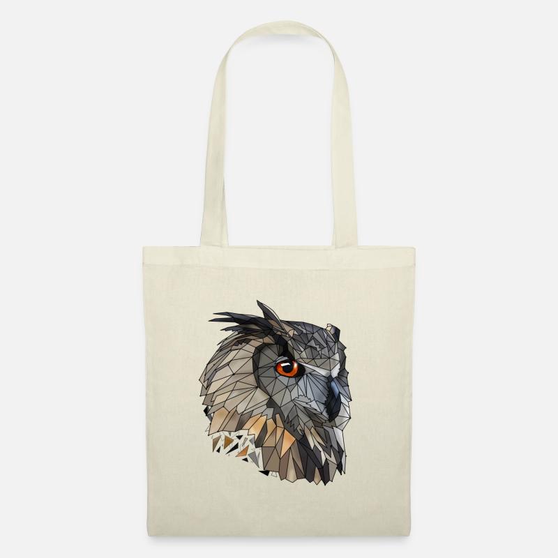 Cool low poly owl | Geometric | Triangles - Tote Bag - nature