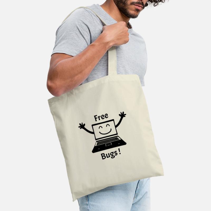 FREE BUGS! (computer, cuddle, hug, computer) Tote Bag