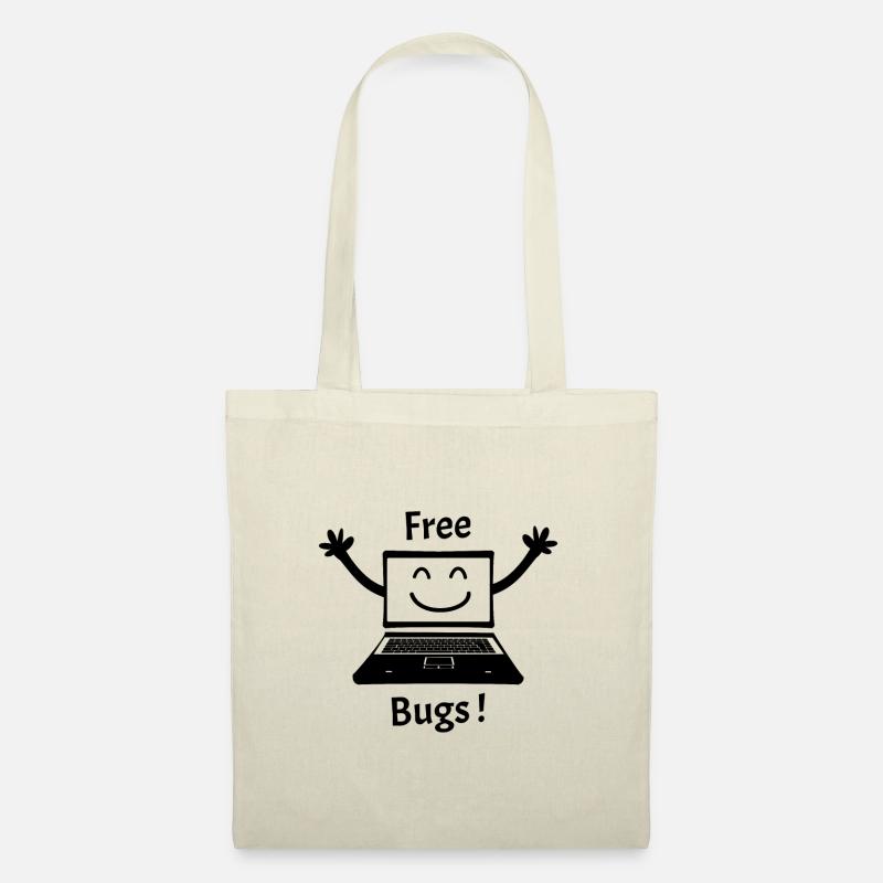 FREE BUGS! (computer, cuddle, hug, computer) - Tote Bag - nature