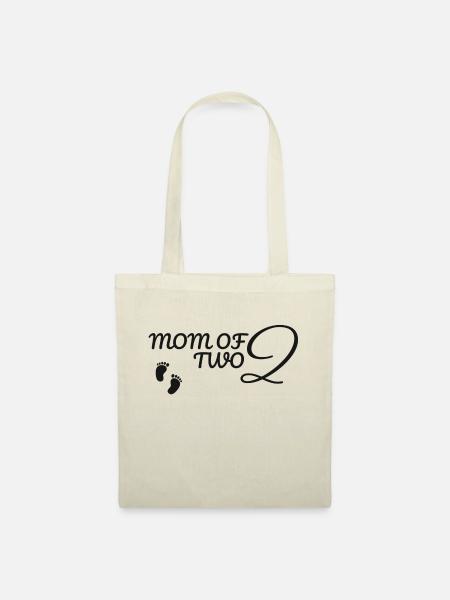 Mom of two - Stoffbeutel - Natur