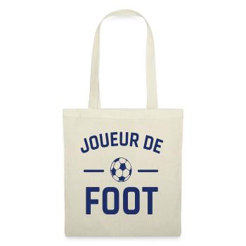 Joueur de foot humour football cadeau footballeur - Sac en tissu - nature - Devant