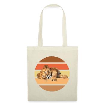 Lion lying, Vintage - Tote Bag - nature - Front