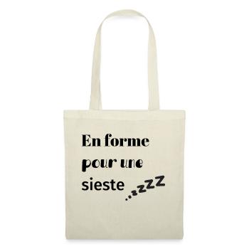 En forme pour une sieste - Sac en tissu - nature - Devant