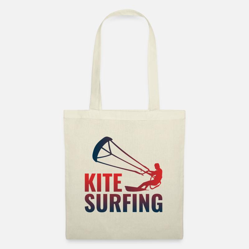 Kitesurfen Kiteboarding Kiteboarder Kitesurf - Stoffbeutel - Natur