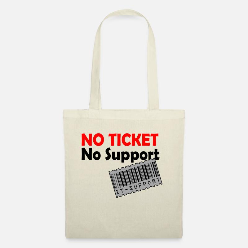 No Ticket - no support - Stoffbeutel - Natur