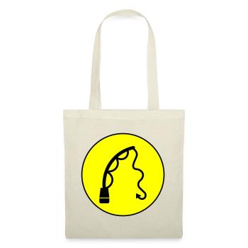 Icône de pêche à la canne à pêche - Sac en tissu - nature - Devant