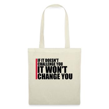 Séance d’entraînement Fitness Motivation Citation - Sac en tissu - nature - Devant