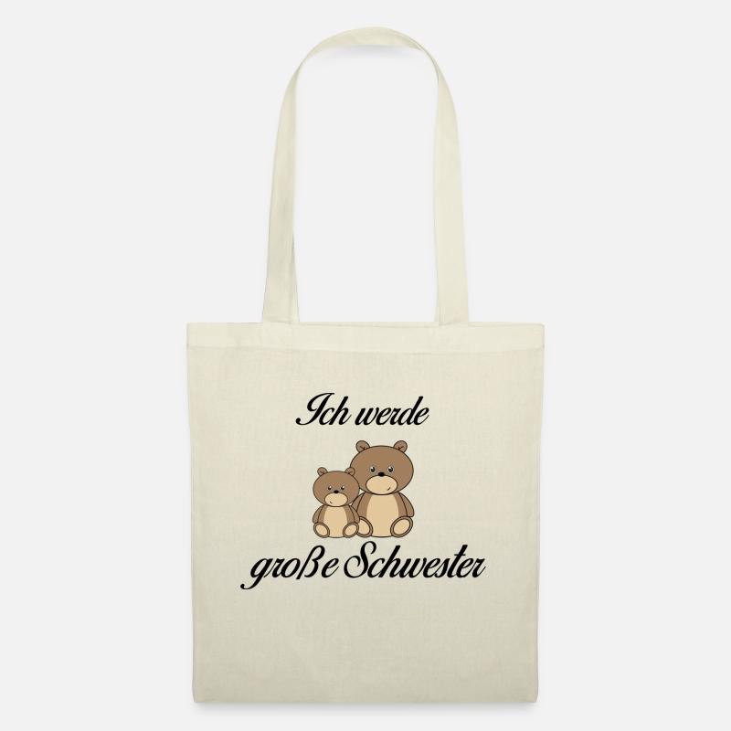 Große Schwester - Stoffbeutel - Natur