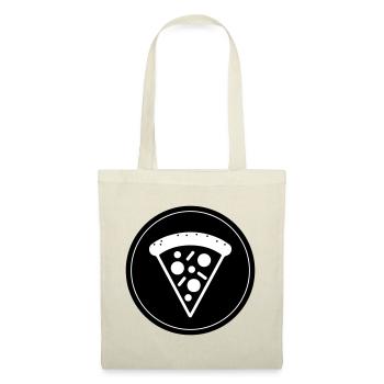 Cercle d’icônes de pizza - Sac en tissu - nature - Devant