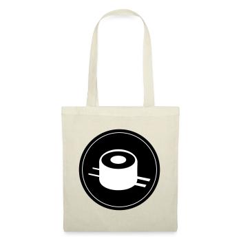 Sushi icon Kreis - Stoffbeutel - Natur - Vorne