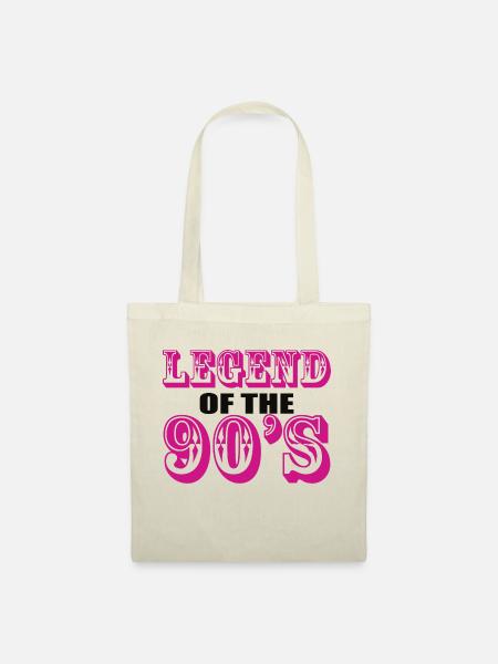 1990iger Sprüche 90s Geschenksidee - Stoffbeutel - Natur