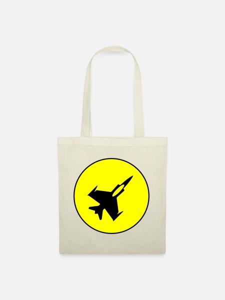 Flugzeug jet symbol - Stoffbeutel - Natur
