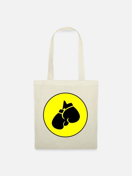 Boxhandschuhe symbol - Stoffbeutel - Natur