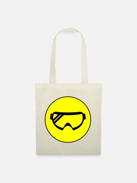 Skibrille icon - Stoffbeutel - Natur