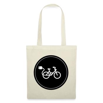ebike fahrrad Radfahren - Stoffbeutel - Natur - Vorne