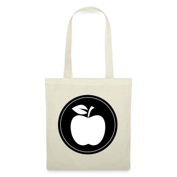 Apfel Symbol - Stoffbeutel - Natur - Vorne