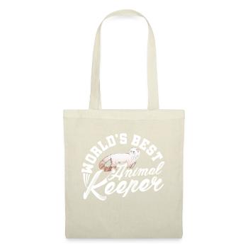 Worl's Best Animal Keeper Animal Lover Zookeeper Z - Stoffbeutel - Natur - Vorne