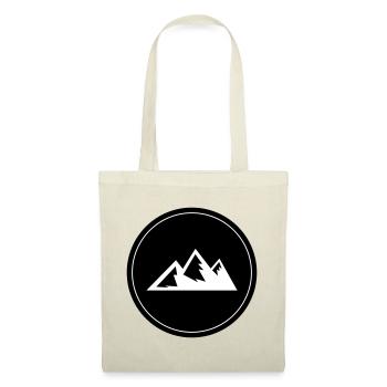 Berg Icon Symbol Kreis - Stoffbeutel - Natur - Vorne