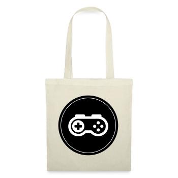Gamepad Symbol Gamer Circle - Tote Bag - nature - Front