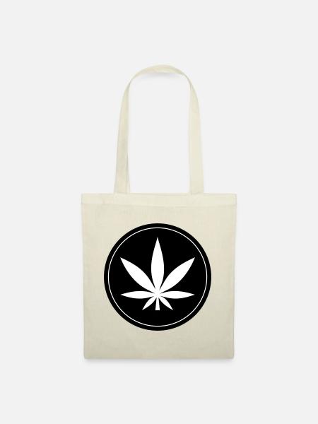 Hanf Blatt Icon - Stoffbeutel - Natur