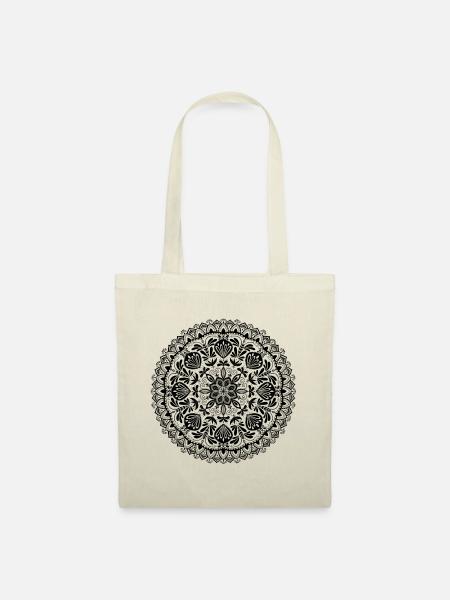 Mandala Good Vibes - Stoffbeutel - Natur