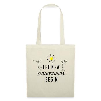 Aventure ou nouveau départ - Sac en tissu - nature - Devant