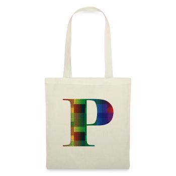 Lettre P Millésime - Sac en tissu - nature - Devant