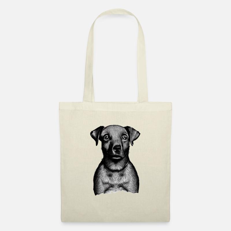German Labrador Illustration - Stoffbeutel - Natur