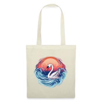 Cygne sur l’eau sauvage - Sac en tissu - nature - Devant