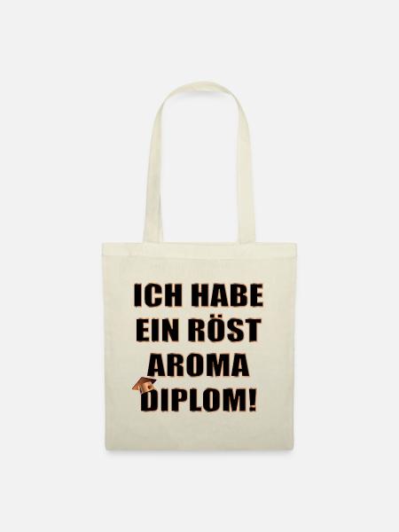 Grill Diplom Abschluss - Stoffbeutel - Natur